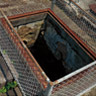 The open collar of Hokkei Pit of Takashima Coal Mine, the first Western -style vertical shaft in Japan.