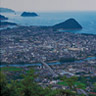 Full view of Hagi Castle Town.