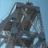 Manda Pit, Miike Coal Mine. Conservation work (2009) on the 19m high steel headframe revealed that steel was imported mainly from the British firm, Dorman Long &amp; Co., which also supplied much of the rail for the Kyushu line.