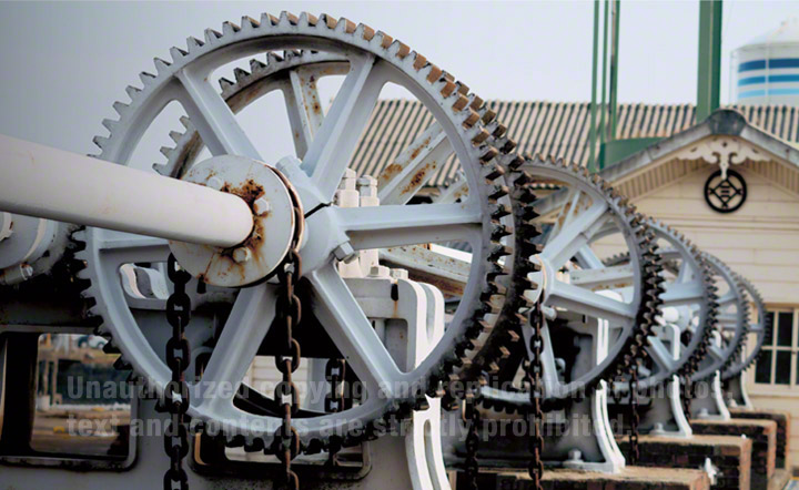 Sluice-gate system of Miike Port