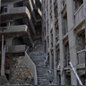No. 16 company residence building, constructed in 1918 (right one). There was long stairs leading to Hashima Shrine, located on the higher point.